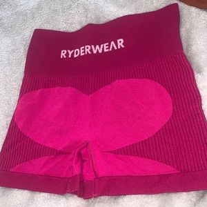 Ryderwear seamless shorts sz small hot pink